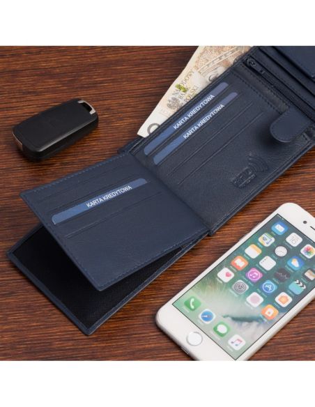 copy of Melns vīriešu ādas maks ar aizdari