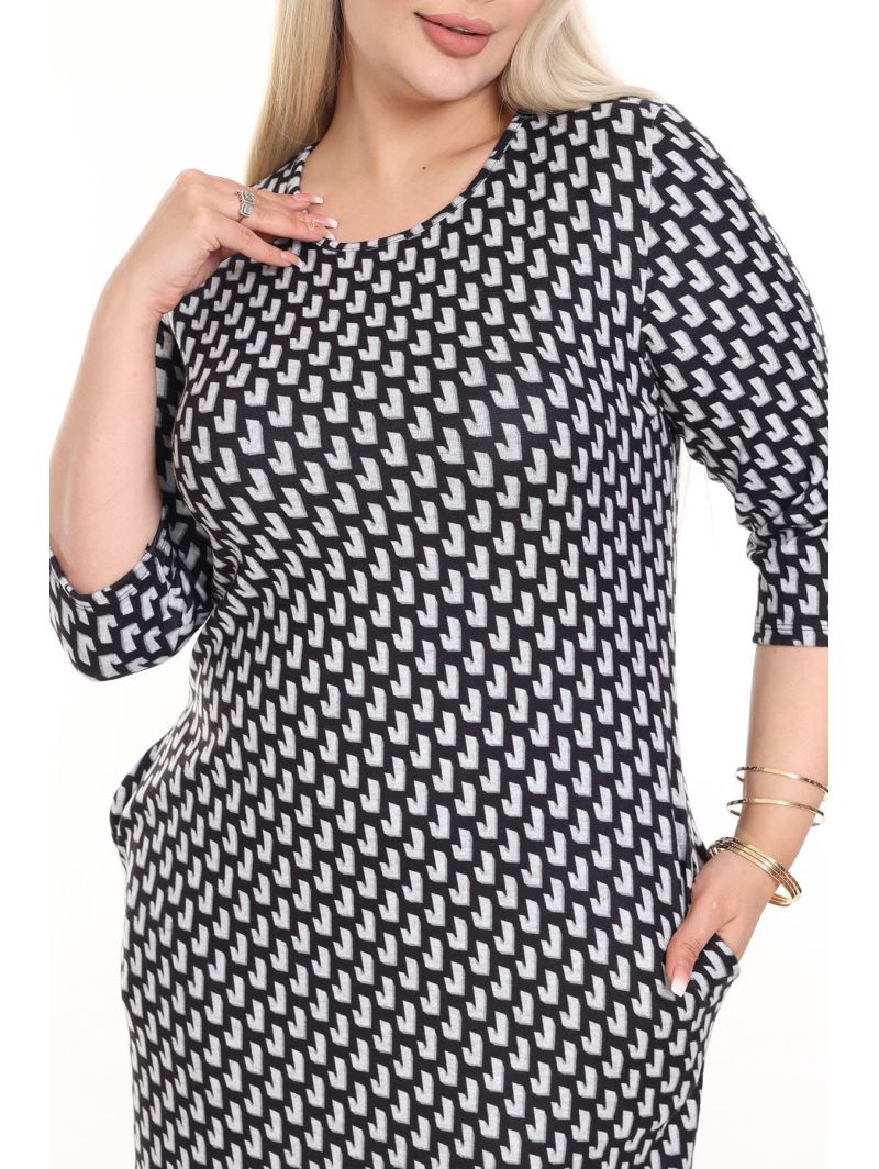 Klasikinė suknelė su kišenėmis