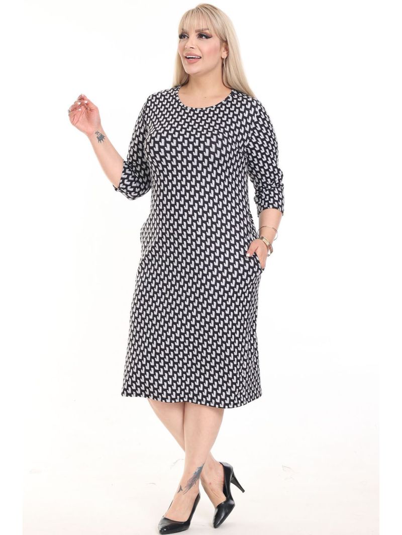 Klasiska kleita ar kabatām Klasiska kleita ar kabatām