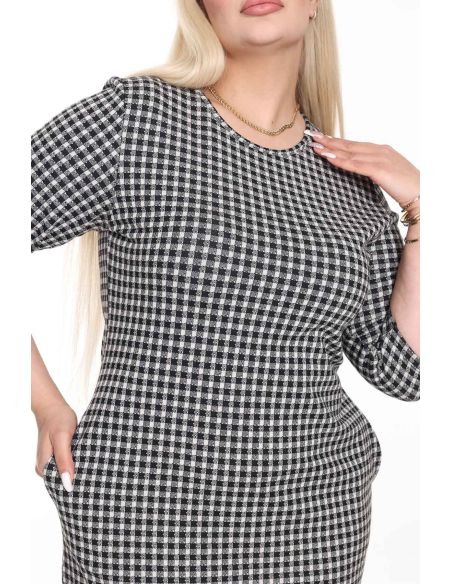 Klasikinė suknelė su kišenėmis