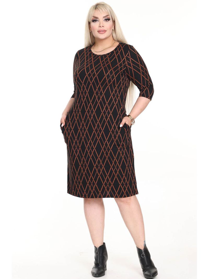 Klasikinė suknelė su kišenėmis