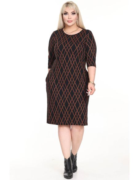 Klasikinė suknelė su kišenėmis