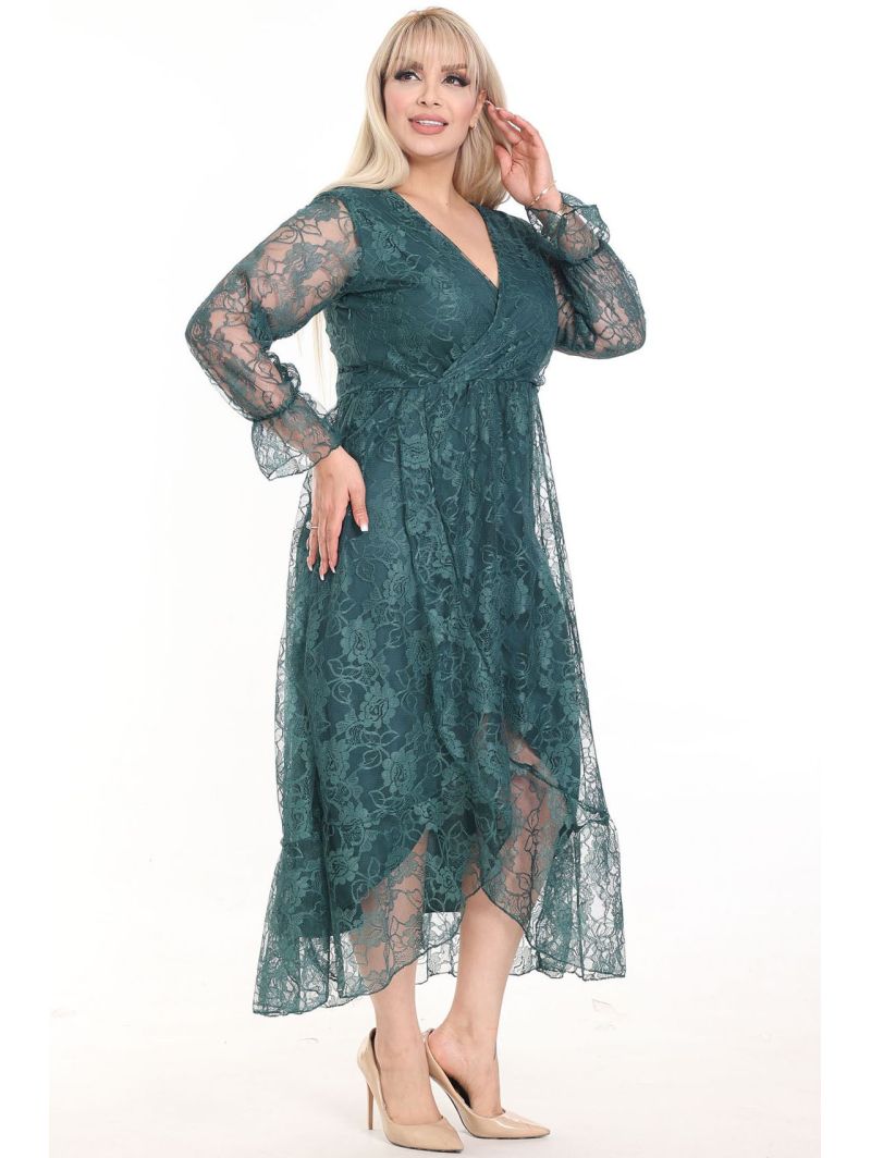 Pikk elegantne pitsiga kleit Pikk elegantne pitsiga kleit