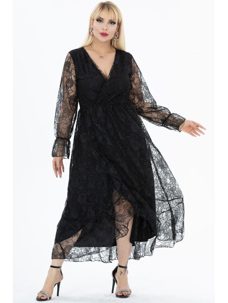 Pikk elegantne pitsiga kleit Pikk elegantne pitsiga kleit