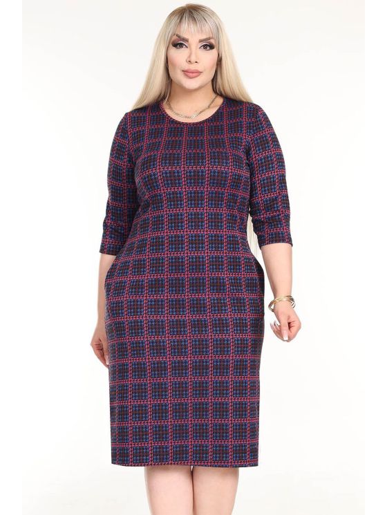 Klassikaline ruuduline kleit taskutega