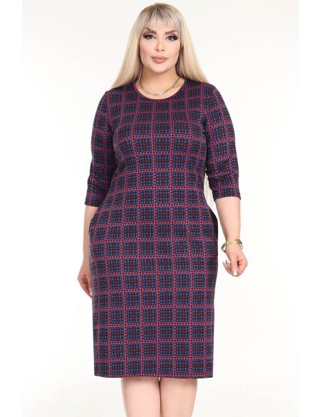 Klassikaline ruuduline kleit taskutega