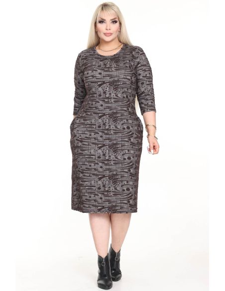 Klasikinė suknelė su kišenėmis