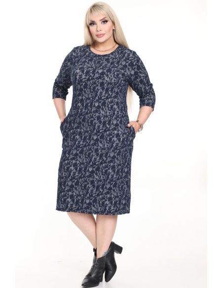 Klasikinė suknelė su kišenėmis