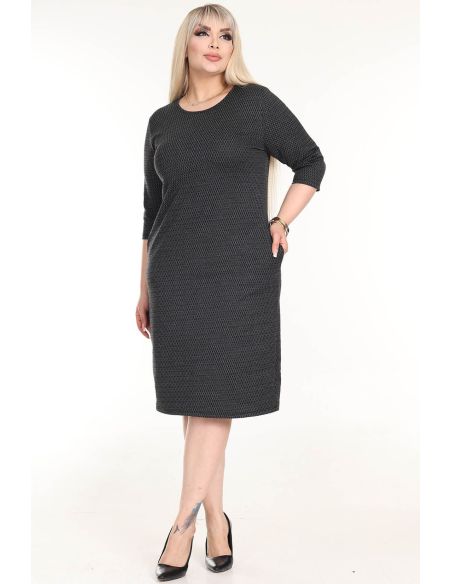 Klasikinė suknelė su kišenėmis