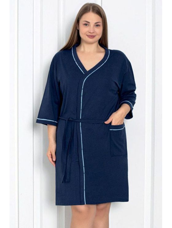 Kokvilnas halāts ar siksniņu