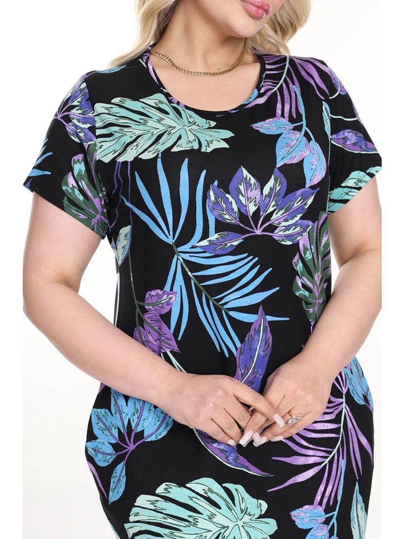 Lühikeste varrukatega, värviline kleit Lühikeste varrukatega, värviline kleit