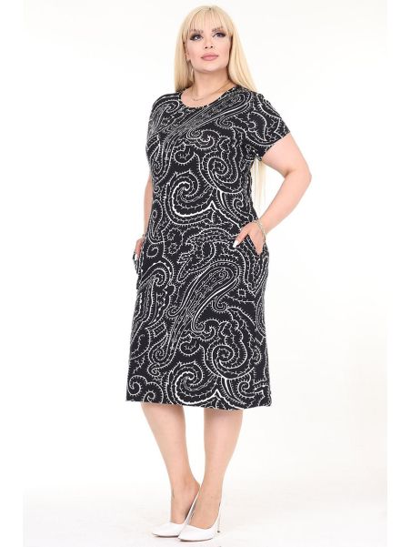 Платье с короткими рукавами