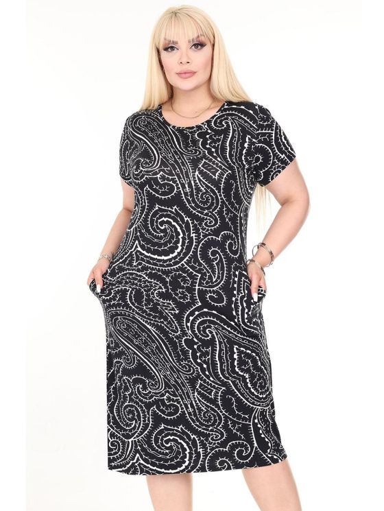 Suknelė trumpomis rankovėmis