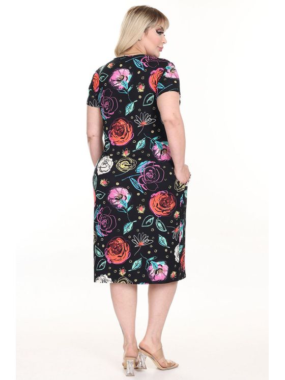 Rakstaina īsroku kleita 2