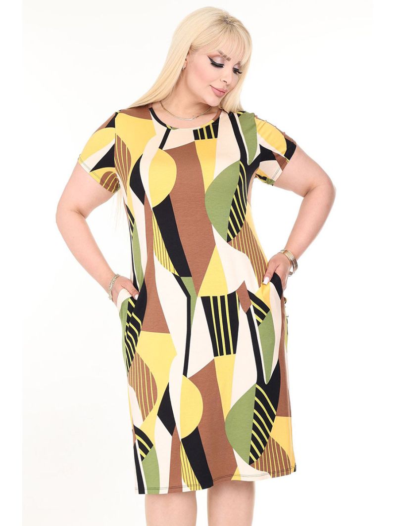 Vasaras kleita ar īsām piedurknēm Vasaras kleita ar īsām piedurknēm