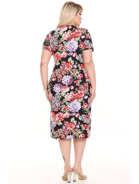 Gėlėta suknelė su gėlytėmis