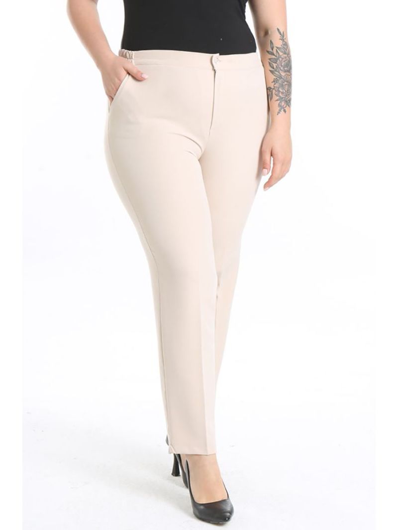 Классические женские брюки на молнии Классические женские брюки на молнии