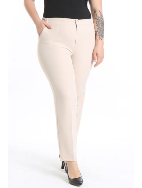 Klasiskas sieviešu bikses ar rāvējslēdzēju