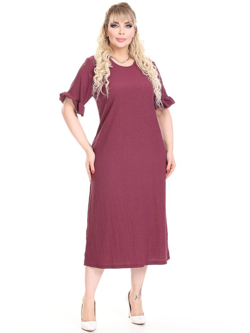 Bordo spalvos suknelė trumpomis... Bordo spalvos suknelė trumpomis...