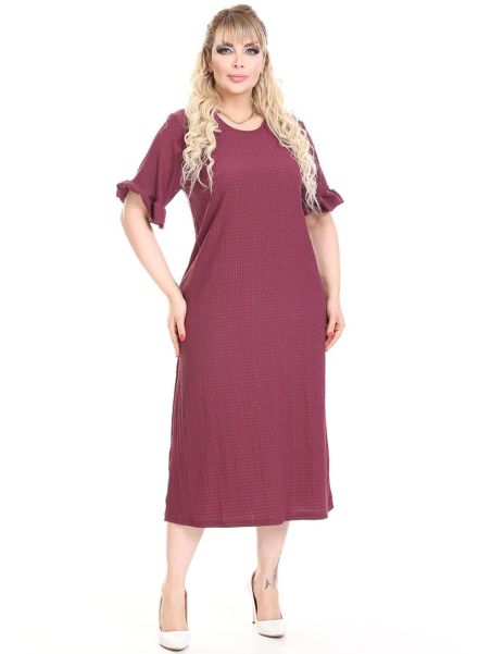 Bordo īsroku kleita