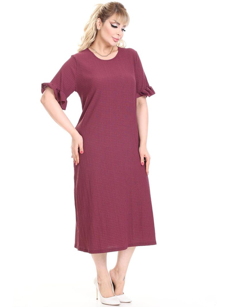 Bordo spalvos suknelė trumpomis... Bordo spalvos suknelė trumpomis...