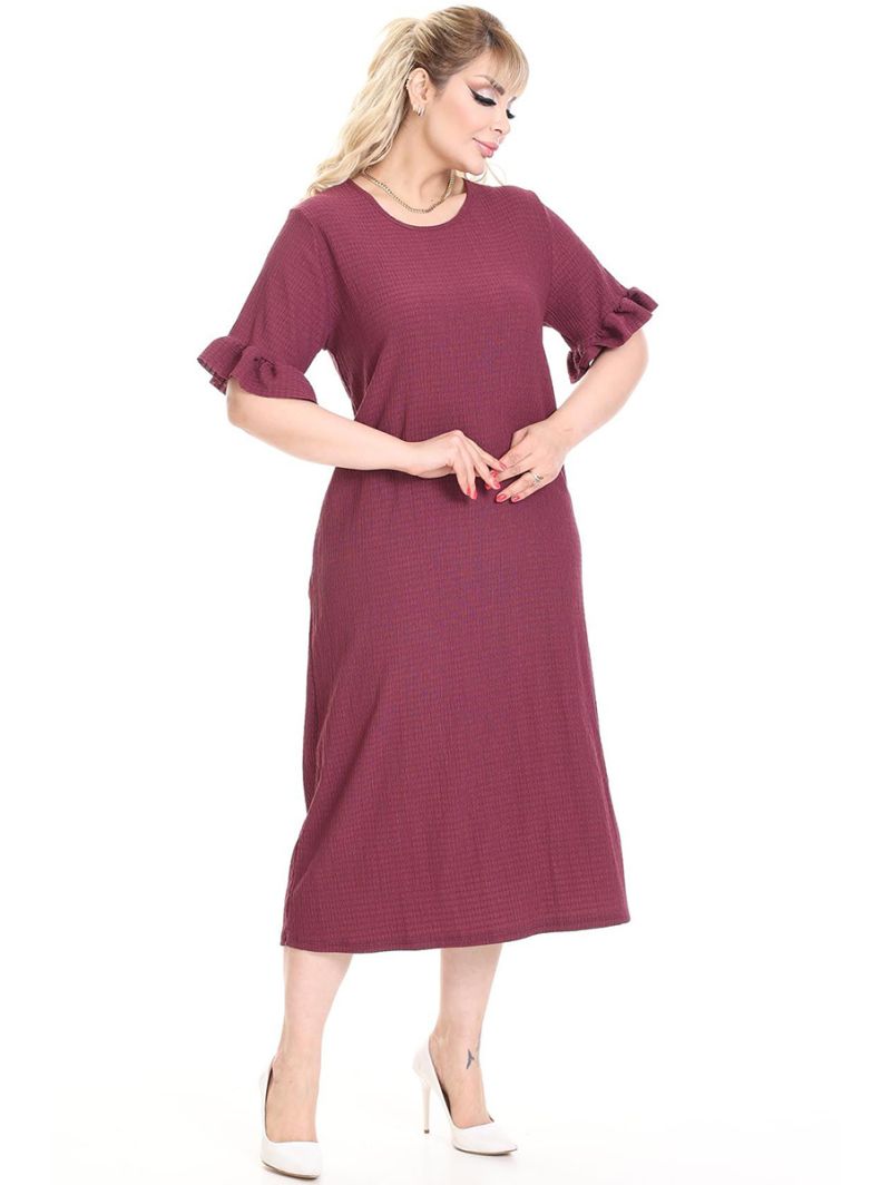 Bordo spalvos suknelė trumpomis... Bordo spalvos suknelė trumpomis...