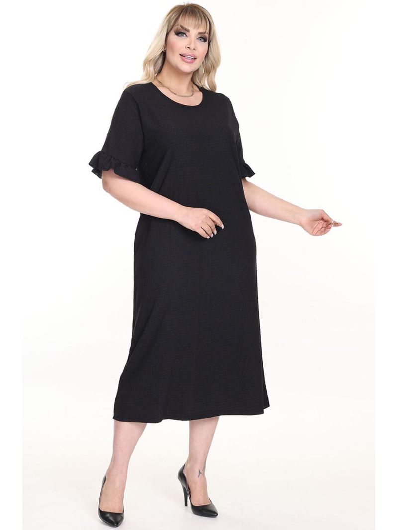 Melna īsroku kleita Melna īsroku kleita