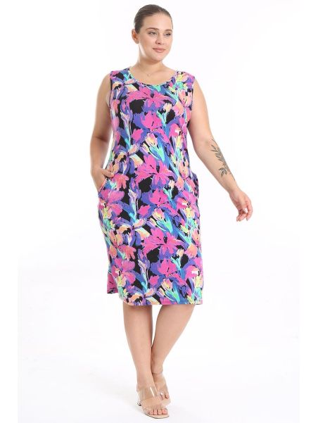 Vasarinė suknelė be rankovių