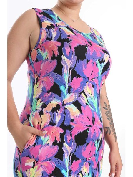 Vasarinė suknelė be rankovių