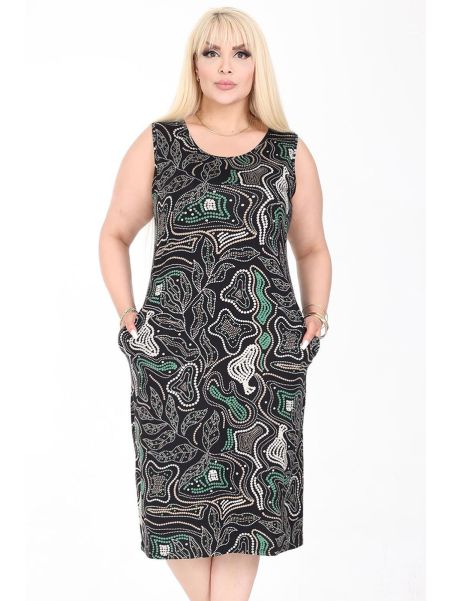 Летнее платье без рукавов