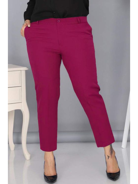 Klasikinės moteriškos kelnės su užtrauktuku