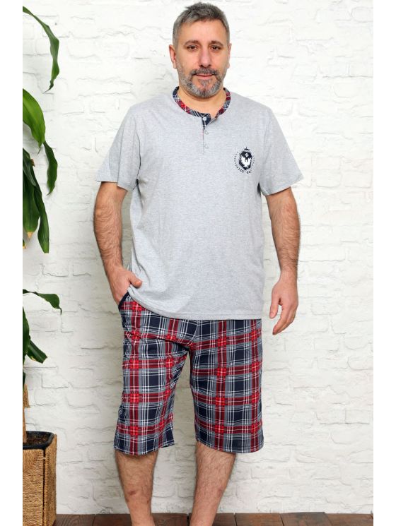 Короткая пижама больших размеров для мужчин