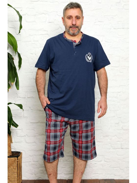 Короткие мужские пижамы больших размеров.