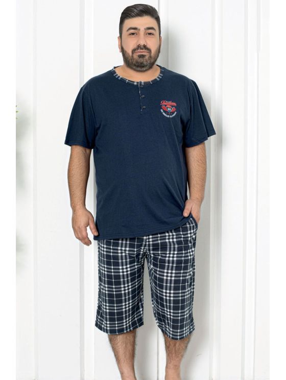 Короткая пижама больших размеров для мужчин