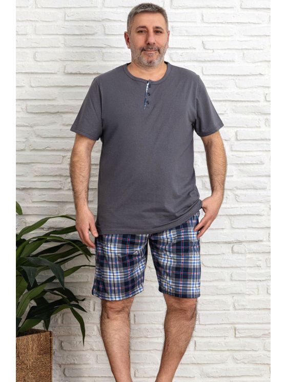 Īsas plus izmēra pidžamas vīriešiem