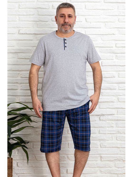 Īsas plus izmēra pidžamas vīriešiem