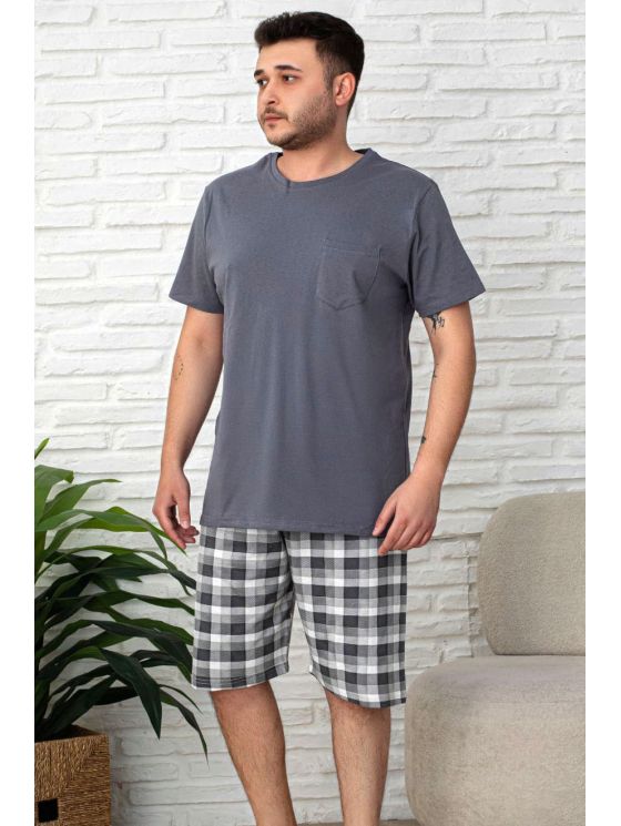 Lühikesed pluss-suuruses pidžaamad meestele