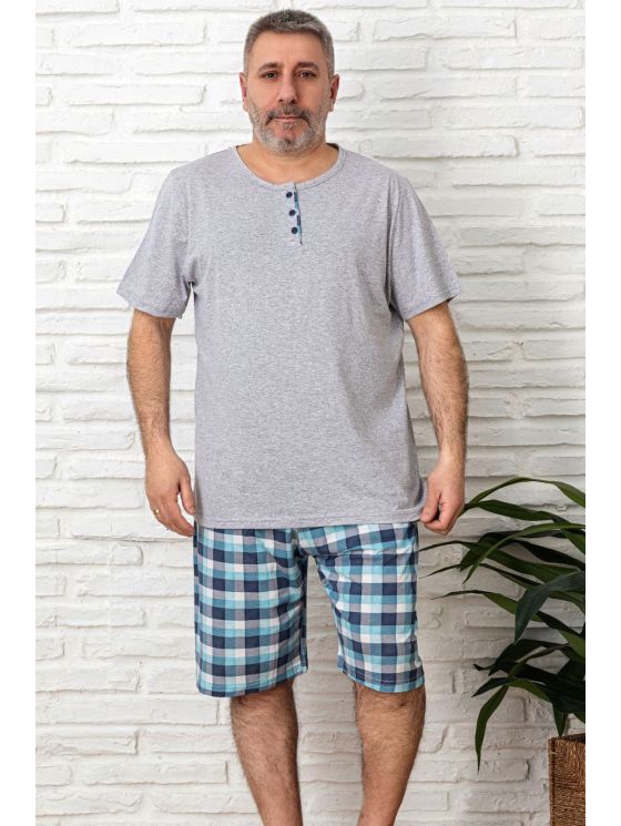 Короткая пижама больших размеров для мужчин