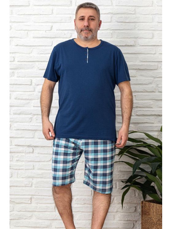 Lühikesed pluss-suuruses pidžaamad meestele
