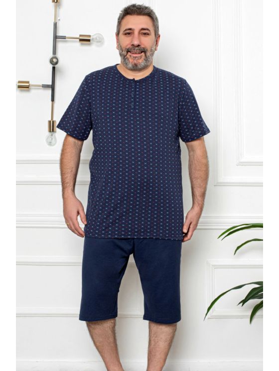 Īsas plus izmēra pidžamas vīriešiem