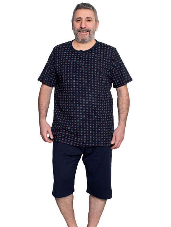 Īsas plus izmēra pidžamas vīriešiem