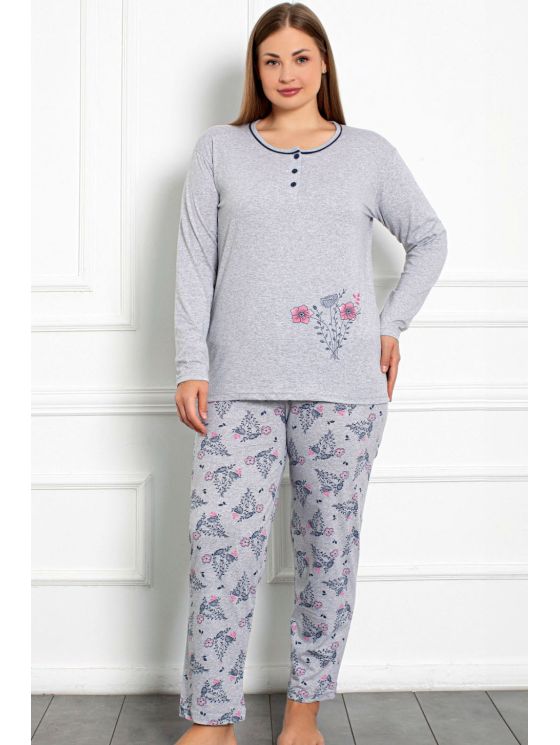 Пижама с длинными рукавами