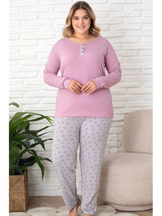 Пижама с длинными рукавами